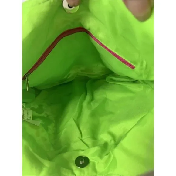 Disney World Parks 2010 Wht Tote Bag Neon Rainbow Paint Splash Mickey Mouse New - Picture 4 of 5